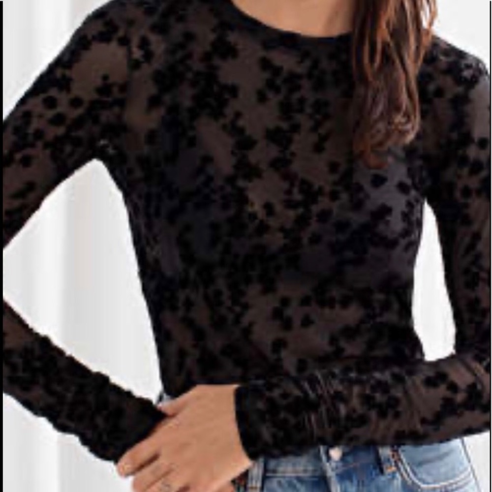 COPY - New. & Other Stories Fitted Floral Jacquard Top.